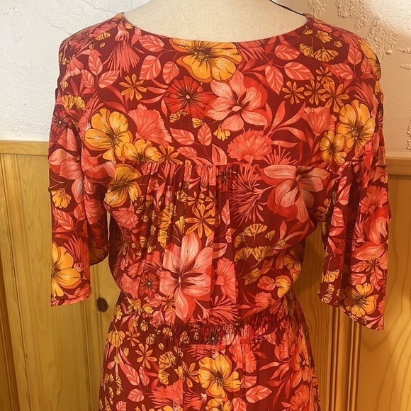 Abel The Label Cottagecore Floral Hi-Low Maxi Dress Sz-S - Picture 6 of 8